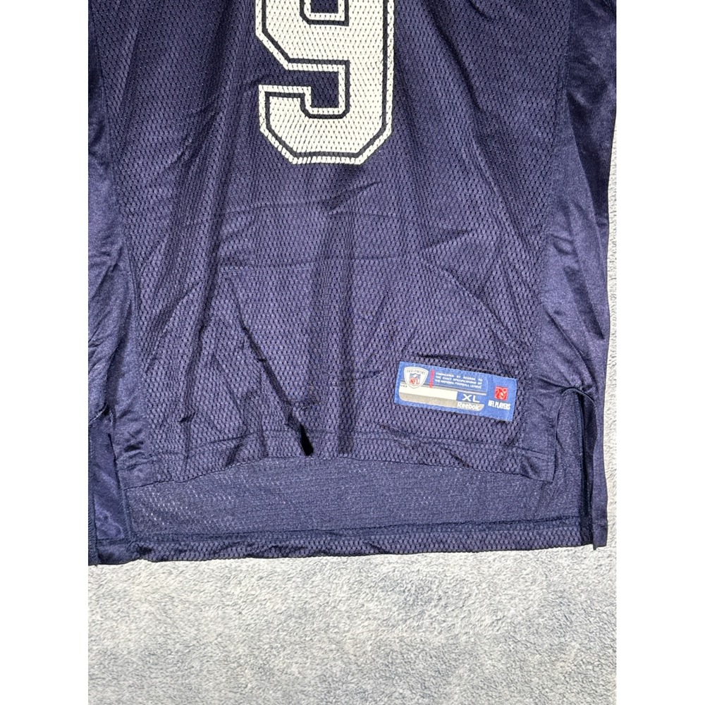 Reebok NFL Dallas Cowboys Tony Romo 9 Jersey Youth XL Navy Blue Football Onfield - Picture 5 of 16
